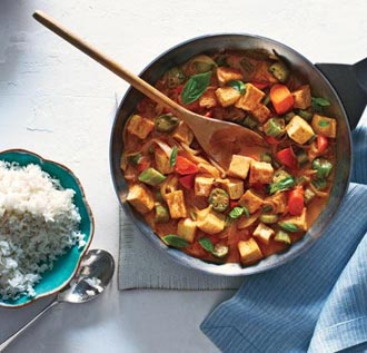 Lime-Curry Tofu Stir-Fry